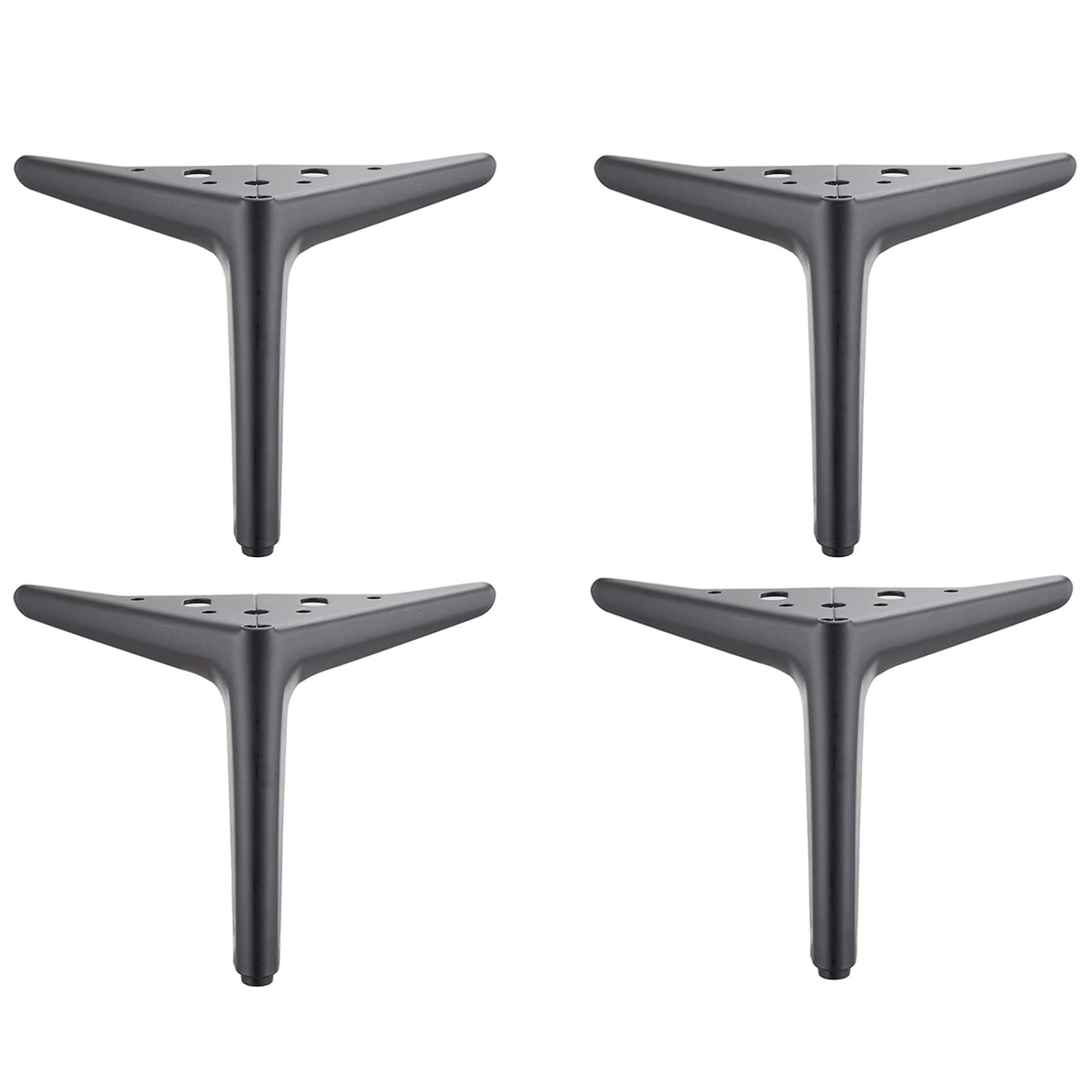Nogi meblowe w kształcie trójkąta, 4 szt. antypoślizgowych, trójkątnych metalowych nóżek meblowych, wielokolorowych, 12-25 cm(A,15cm/6in)