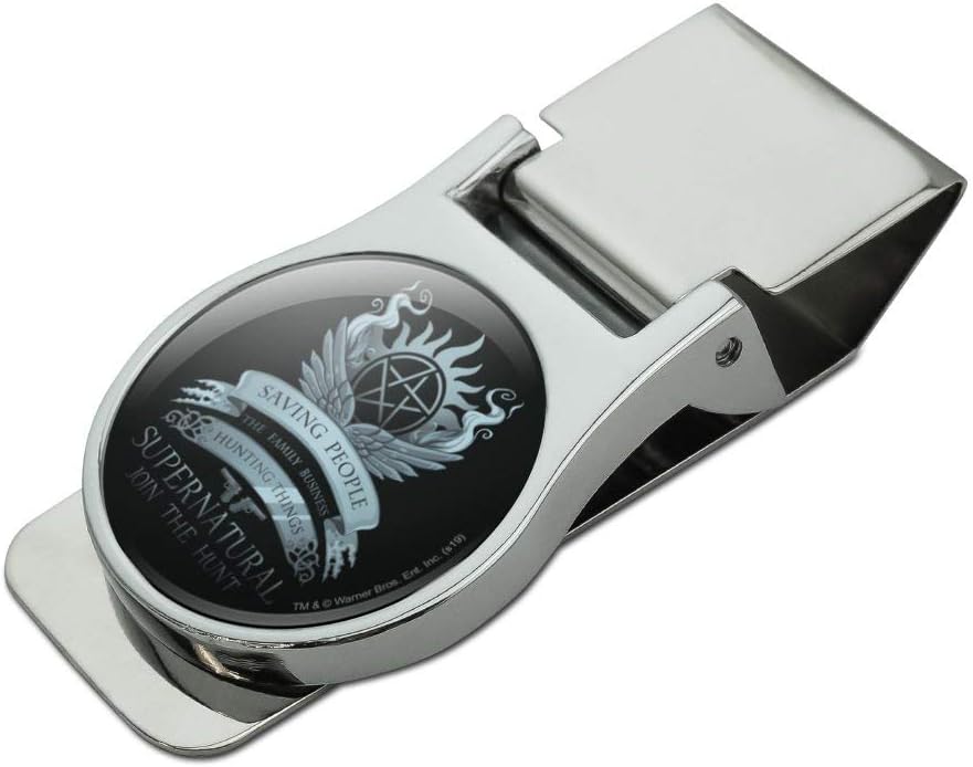 GRAPHICS & MORE Supernatural Anti Possession Symbol Satin Chrome Plated Metal Money Clip