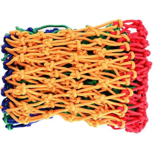 Grande struttura da arrampicata per bambini con rete di sicurezza e rete di nylon per carico, altalena per parco giochi per interni, set con rete gigante 4 x 7 m, diametro 10 mm, distanza 15 cm