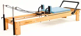 Aparelho de Pilates Reformer Classic Azul Claro com Plataforma de Extensão - Arktus