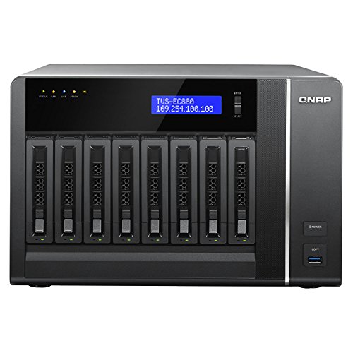 QNAP TVS-EC1080-i3-8G 10ベイ NAS 10Gbe Intel i3。