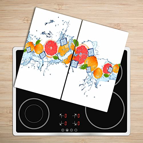 Planche à découper en verre protection plaque de cuisine 2x30x52