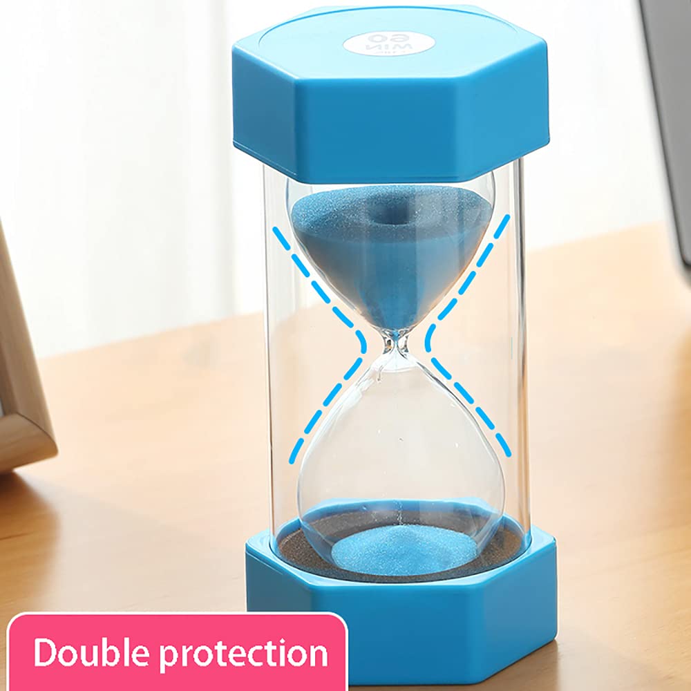timer, Clessidra for bambini, timer da cucina 15/20/30/60 minuti, gestione del tempo for, aula, gioco, ufficio a casa, scuola a(Roze,60 minutes)