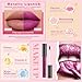 Imagen de Desing Wish 3 Piezas Purpurina Pintalabios Permanente Mate Rojo Labiales Larga Duracion Labial Lip Tint Gloss Stain Brillo Tinta Barra Labios Pailleté Tinte Labios Lipstick Maquillaje Mujer Regalo