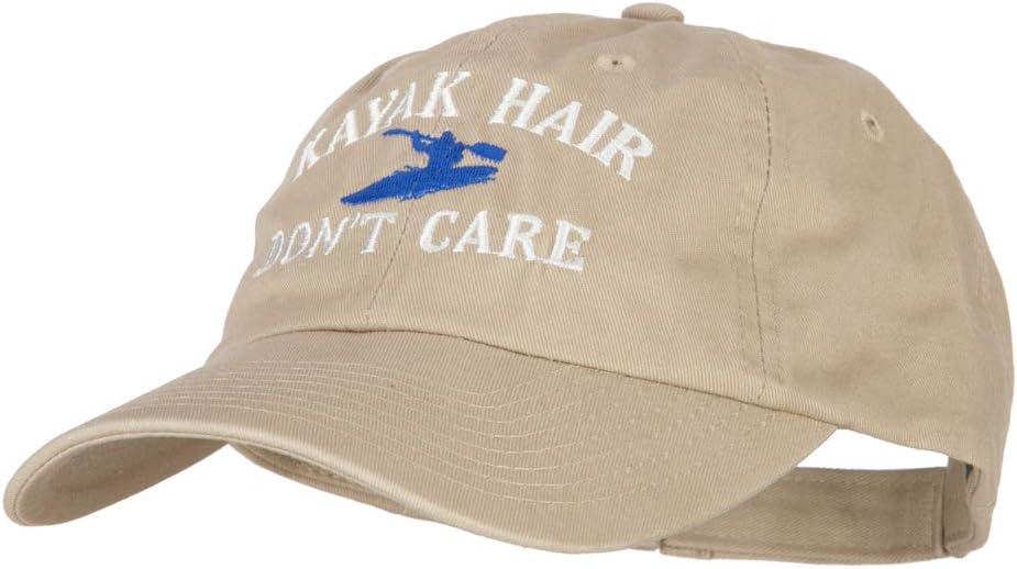e4Hats.com Kayak Hair Don't Care Embroidered Low Profile Cotton Cap