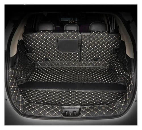 Tapis coffre pour Volvo XC90 finition haut de gamme Black beige3 de 2010 à 2023