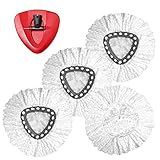 Spin Mop Replacement Head - 4Pack O Cedar EasyWring Mop Refills Compatible with Triangle Spin Mop -