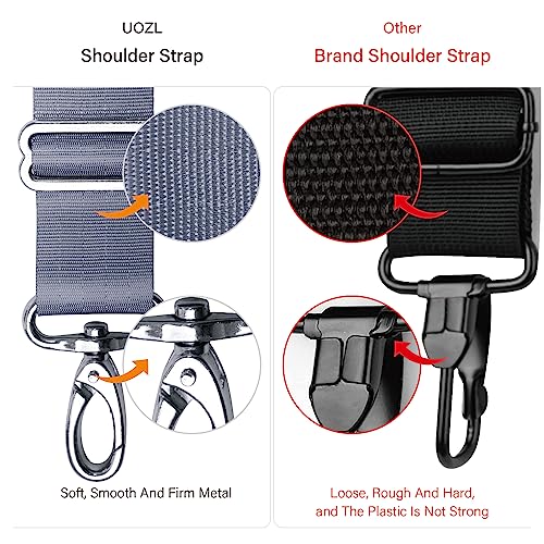 Image of 59 Inch Shoulder Straps, Soft with Ultra-Thick Fixed Shoulder Pad, Two Way Independently Adjustable Buckle Replacement Straps for Laptop Bag Messenger Bag Tool Bag Luggage,Gray