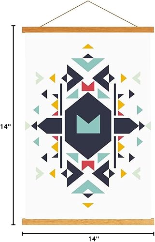 Miniatura 35 de Ywlake - Kit de marco magnético de madera estilo gancho, para colgar pergaminos, pósteres, mapas, lienzos y obras de arte de 12 x 18 pulgadas, 12 x