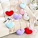 Gowwye 2 Pcs Pink Heart Pillow,Cute Heart Shaped Pillow Plush Heart Throw Pillow Set for Bed Livingroom Sofa Home Decor Girls Women Valentine (mini-12.9