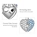 GNOCE Heart Locket Pendant Charm Sterling Silver Dangle Charm with Love Print Fit Bracelet/Necklace For Women Wife …