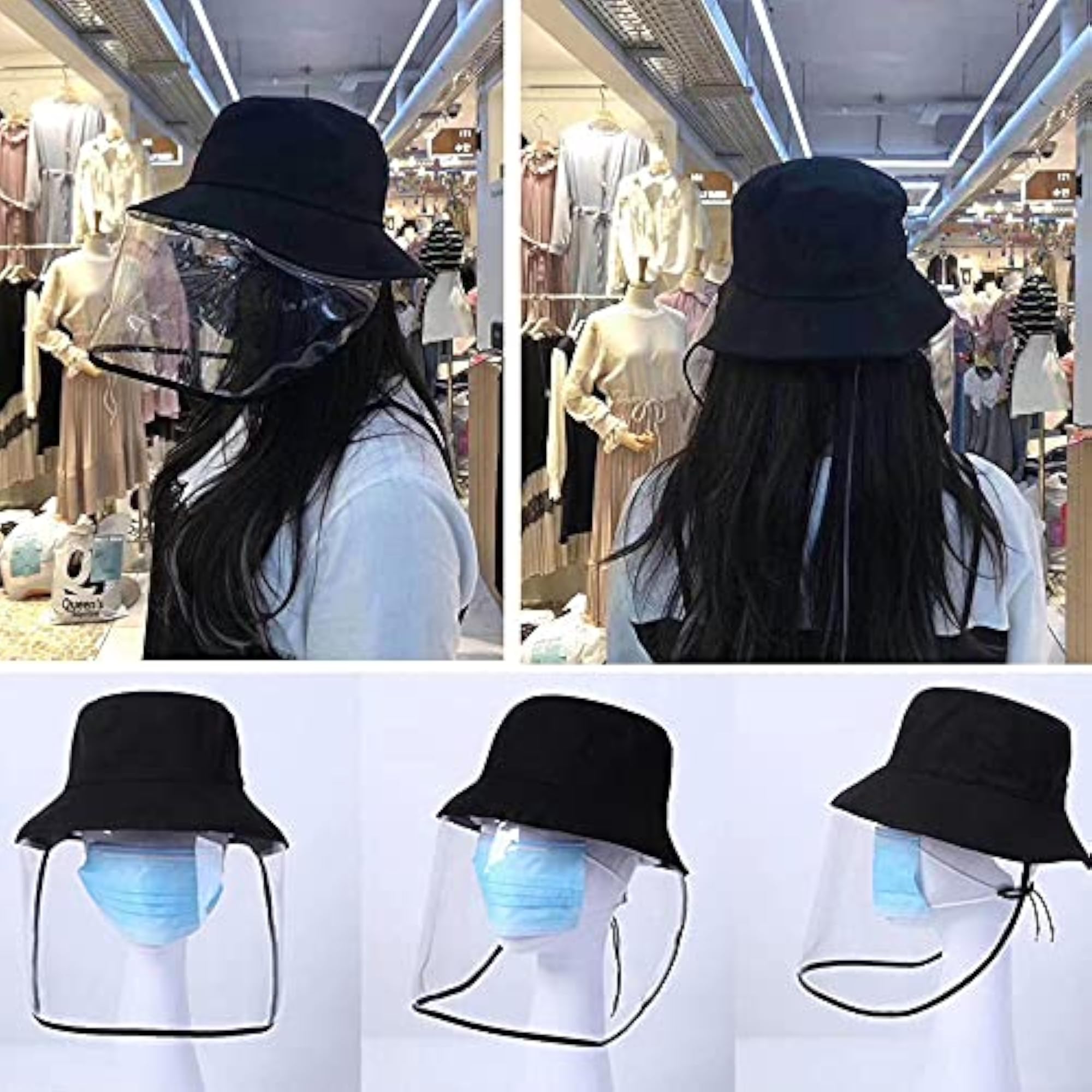 Protective Dustproof Hat with Face Shield