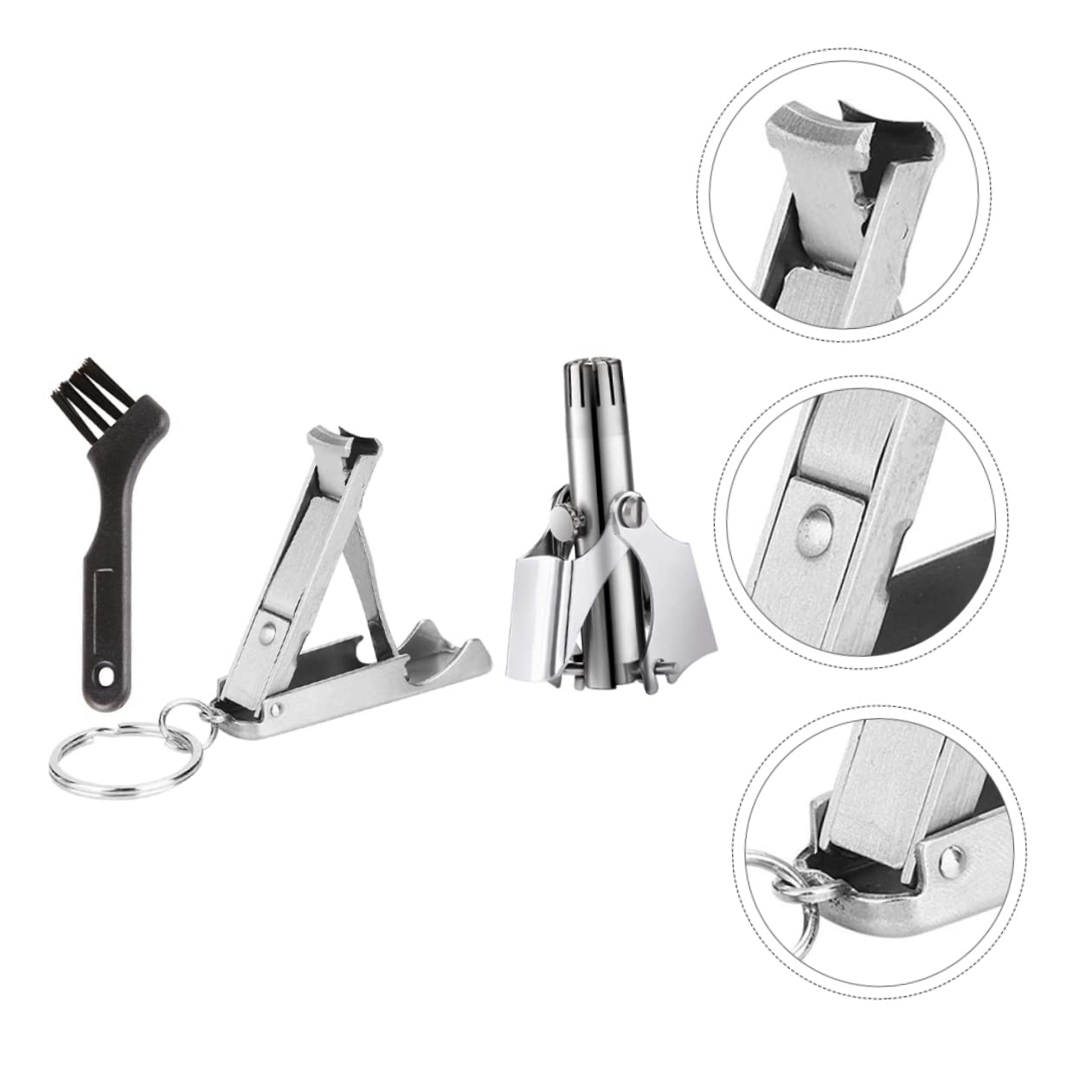 FOMIYES 3 Sets Nasenhaarschneider Trimmer Für Nasenhaare Nagelschneider Nasenhaarentferner Keine Batterie Haartrimmen