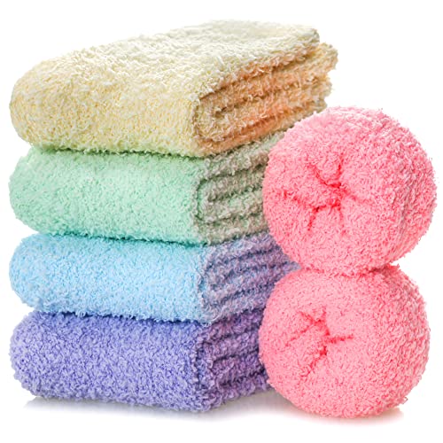 Image of MQELONG Womens Super Soft Fuzzy Cozy Home Sleeping Socks Microfiber Winter Warm Slipper Socks