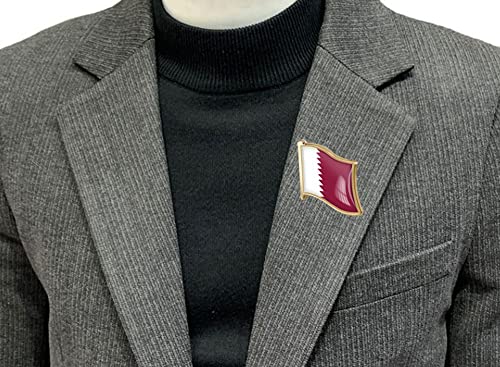 Image of vmcoatdu Country Flag Pin Badge International Travel Brooch Metal Alloy Souvenir Pin for Hat Clothes Backpack