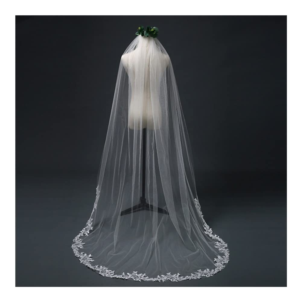 Velos de Novia Velo de Novia Largo con Peine Velo con Lentejuelas Velo Bordado Velo para niñas Vestido de Mujer con Velo Velo de Novia Precioso Tul de Novia