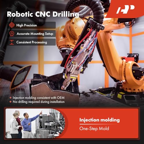 Image of A-Premium Pair Front Inner Fenders Liner Splash Shield Set with Clips - Compatible with Ford F-150 F150 2004-2008 & Lincoln Mark LT 2006-2008 - Factory Fresh (PP), Not Refurbished or Recycled