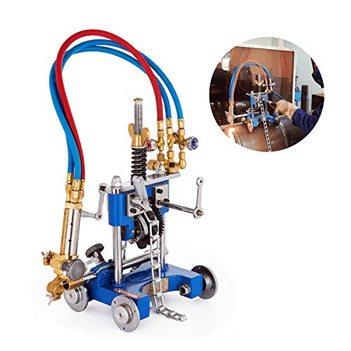 TECHTONGDA Manual Pipe Gas Cutting Machine Track Torch Burner Pipe Beveling Machine Acetylene Propane Cutting Torch