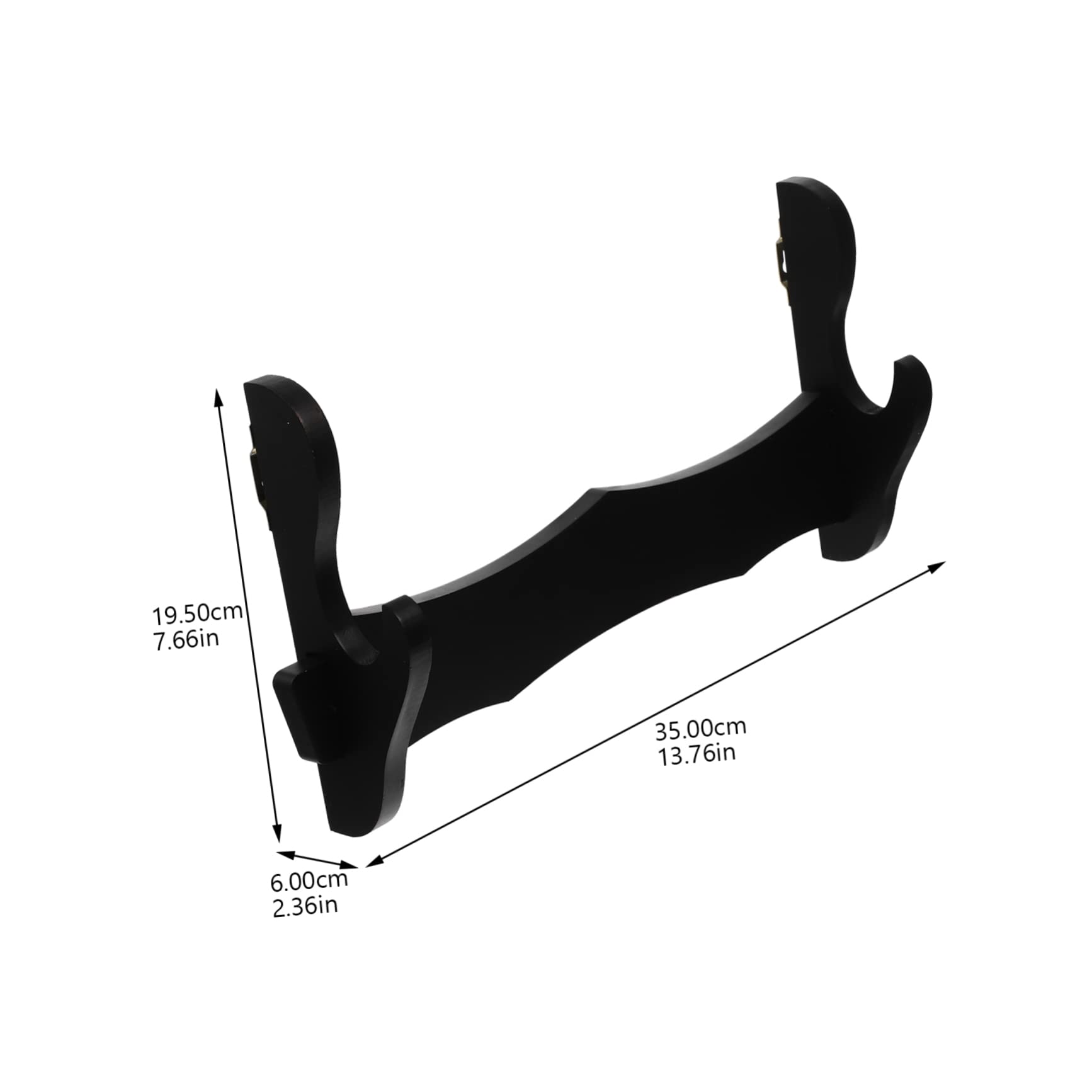 Yardwe Storage Holder Wall-mounted Holder Rack Wooden Flute Display Stand for Home