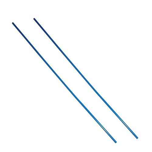 Miniatura 3 de Bettomshin 2 varillas de polioximetileno POM, 0.472in, diámetro externo, 3.3ft, longitud de 3,28 pies, redondas, de plástico, redondas, color azul