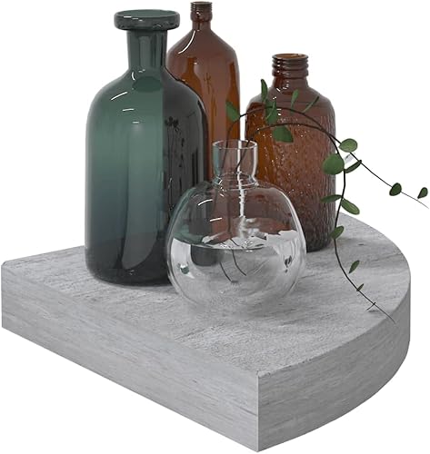 Miniatura 4 de Estantes de esquina de pared, estante de esquina de montaje en pared, estante de almacenamiento flotante para cocina, baño, sala de estar, estantes