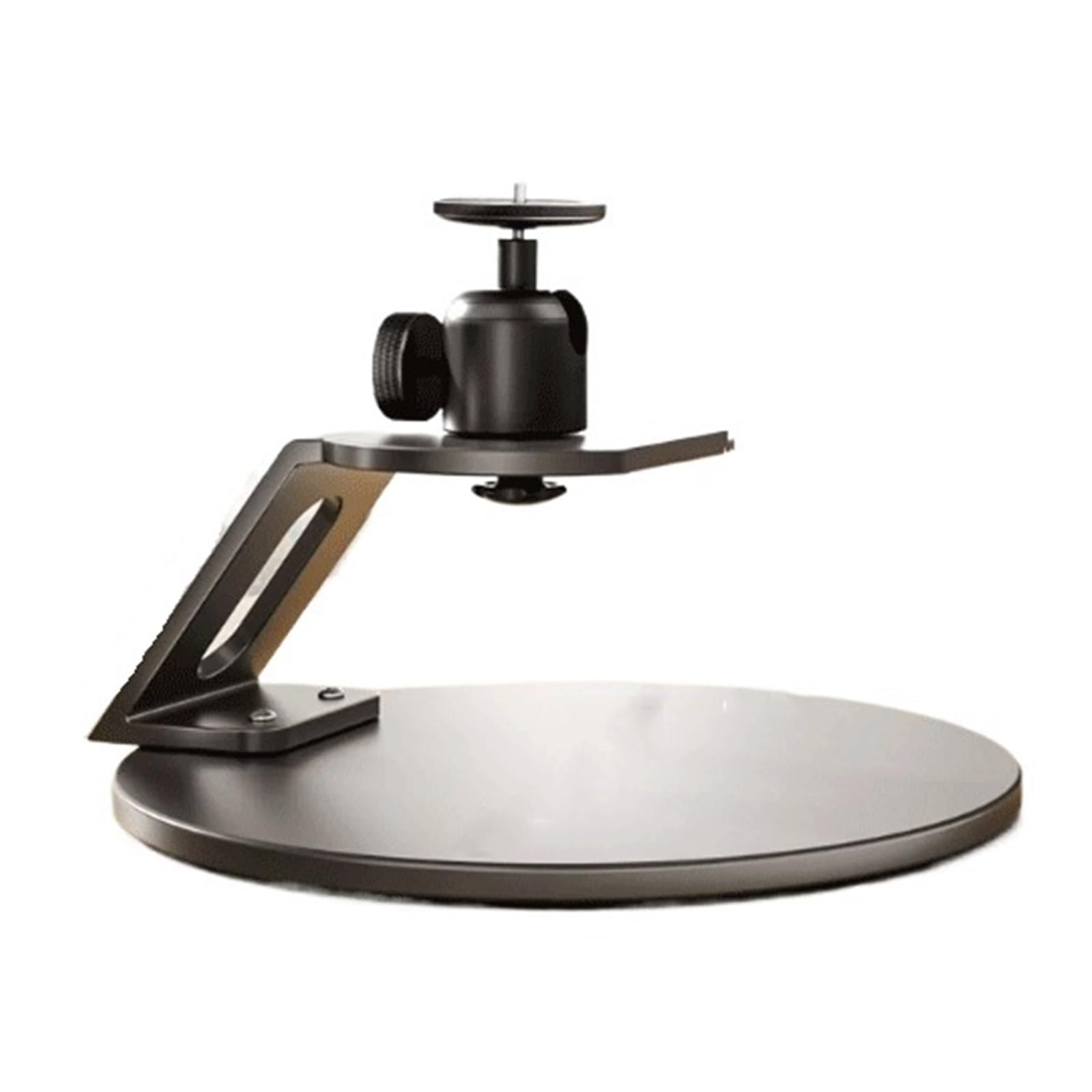 Cjhfr472sg Gris Projector Stand Desktop Projector Mount With An Adjustable Universal Pan-Tilt Head; Portable Bedside Projector Mount(Gris)