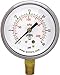 Winters P9S 90 Series Steel Pressure Gauge with Removable Lens, 0-15 psi/kpa, 3-1/2" Dial Display, +/-2-1-2% Accuracy, 1/4" NPT Center Back Mount
