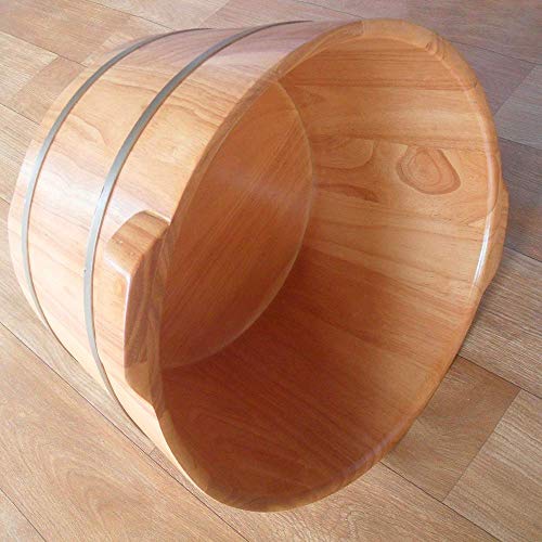 Cubeta de baño de pies de madera natural 41 cm miniatura 4