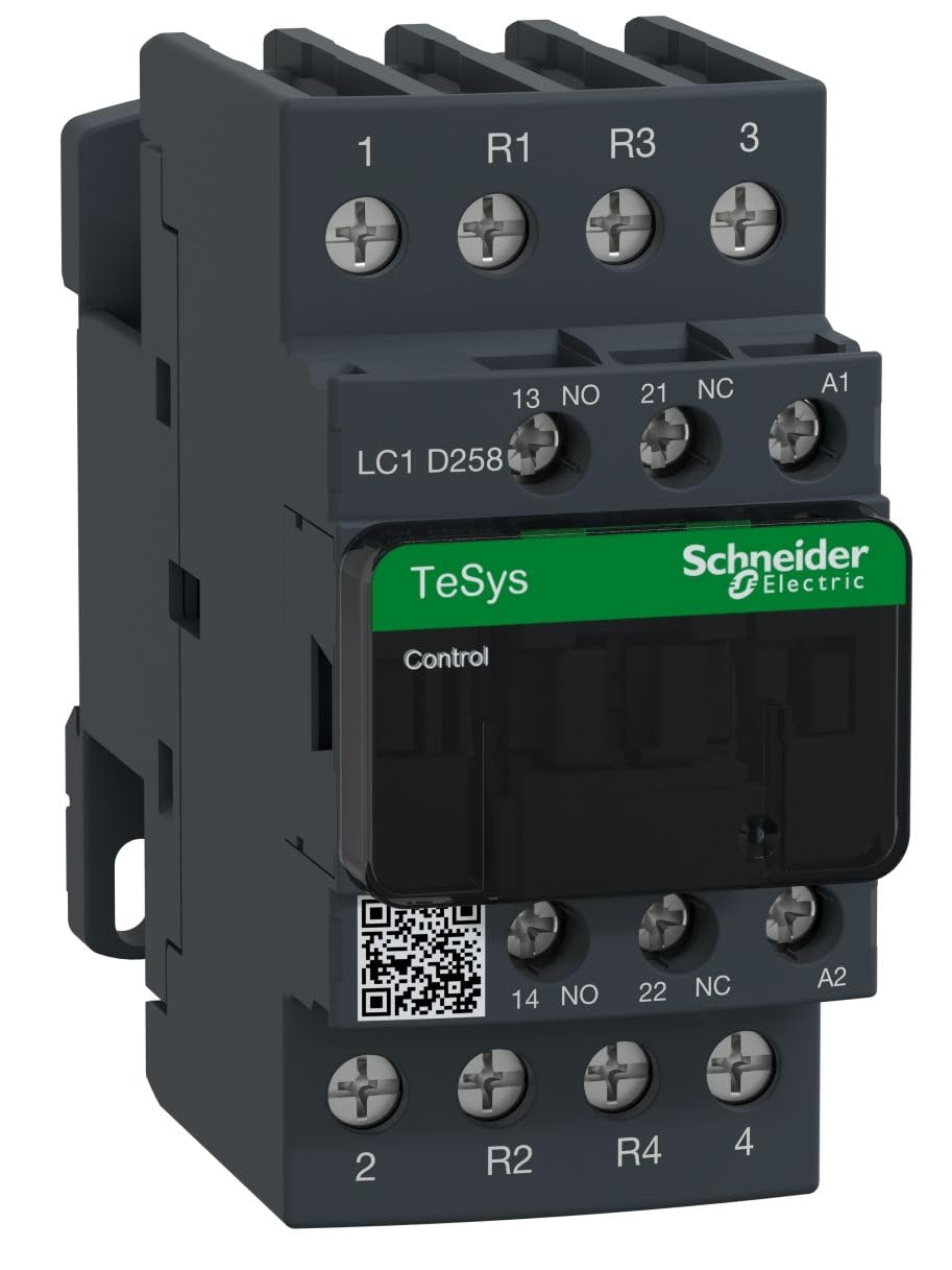 Schneider Electric LC1D258E7 Tesys D, Contactor, 4P(2Na + 2Nc) Ac-1, 440 V 40 A, Bobina 48 V Ca