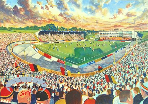 Lámina A4 de Odsal Stadium: revive la emoción de los Bradford Bulls Rugby