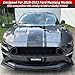 WildWell Mustang Grill For Ford Mustang 2018-2023 Front Upper Hood Grill Mesh Style Black