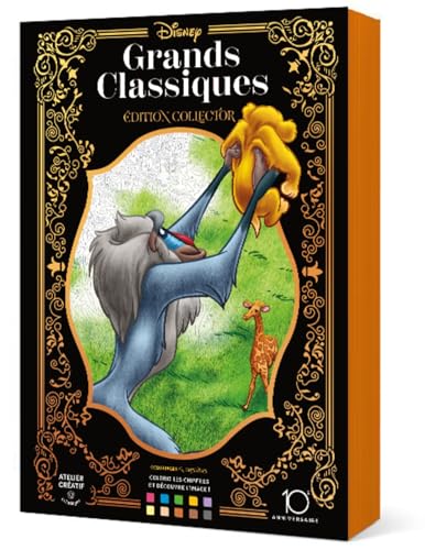 Grands classiques Disney: Colorie les chiffres et découvre l'image