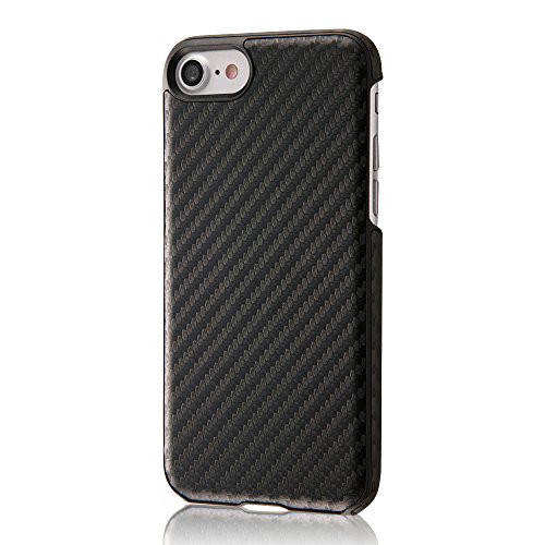 イングレム iPhone7ケース オープンレザーケース テクスチャー/カーボン IN-P7LC10/CB