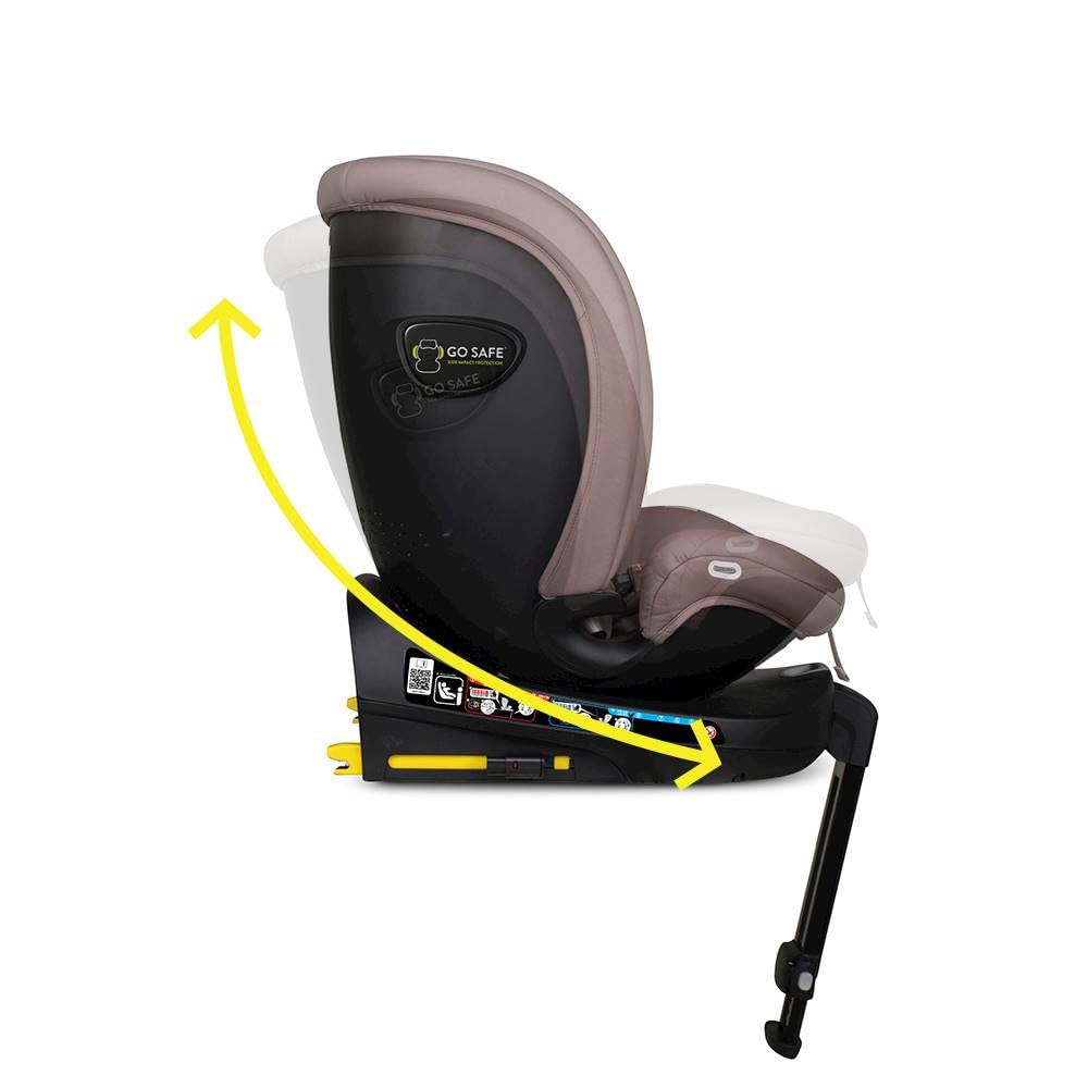 COSATTO Come & Go - Asiento de coche giratorio de 2-360°, desde el nacimiento hasta los 4 años (0-105 cm), grupo 0/0+/1 Base integrada ISOFIX, R129, ERF, protección contra impactos laterales, 5 puntos