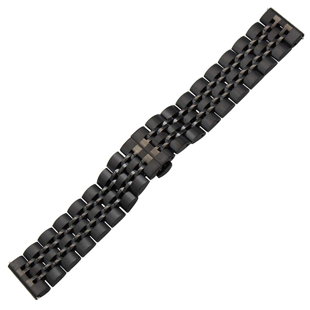 Gumowy pasek do zegarka, pasek do zegarka ze stali nierdzewnej, pasek ze stali nierdzewnej z mechanizmem szybkiego uwalniania 18 mm 20 mm 22 mm Uniwersalny pasek zamienny Opaska na nadgarstek Bransole