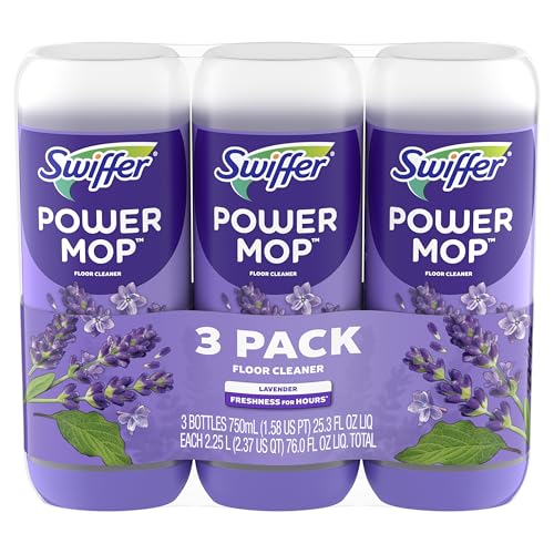 Swiffer PowerMop Floor Cleaning Solution with Lavender Scent, Triple Pack - image 9