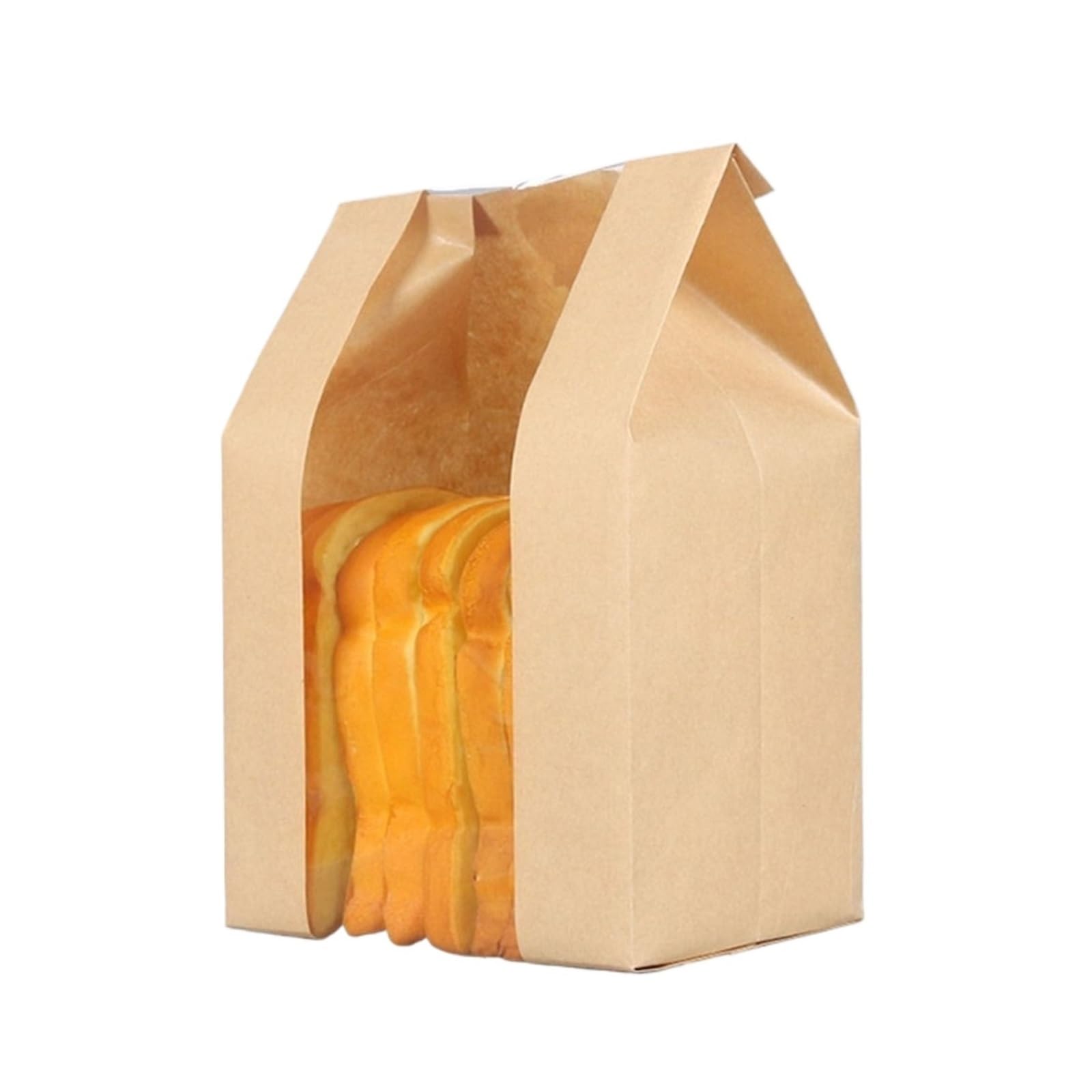 100pcs Paper Bread Bags For Homemade Small Bakeries for Bread