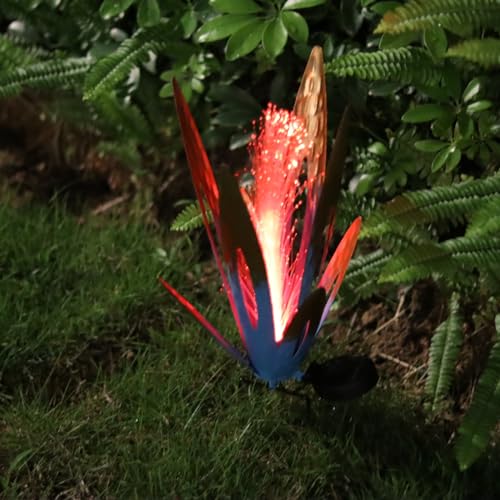 Lampe solaire rustique à couleur variable en aloevera métallique - 6