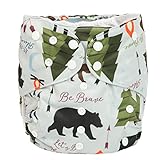 2 to 7 Years Old Junior Big Cloth Diaper Pocket Reusable Baby Kids Toddler (Be Brave)