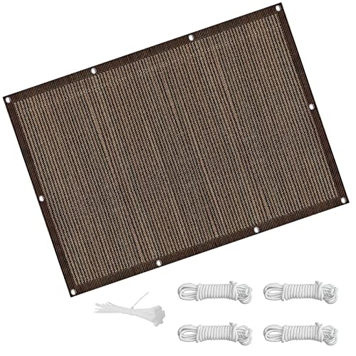 Shade net rectangulaire respirant avec oeillets protection UV pour pergola