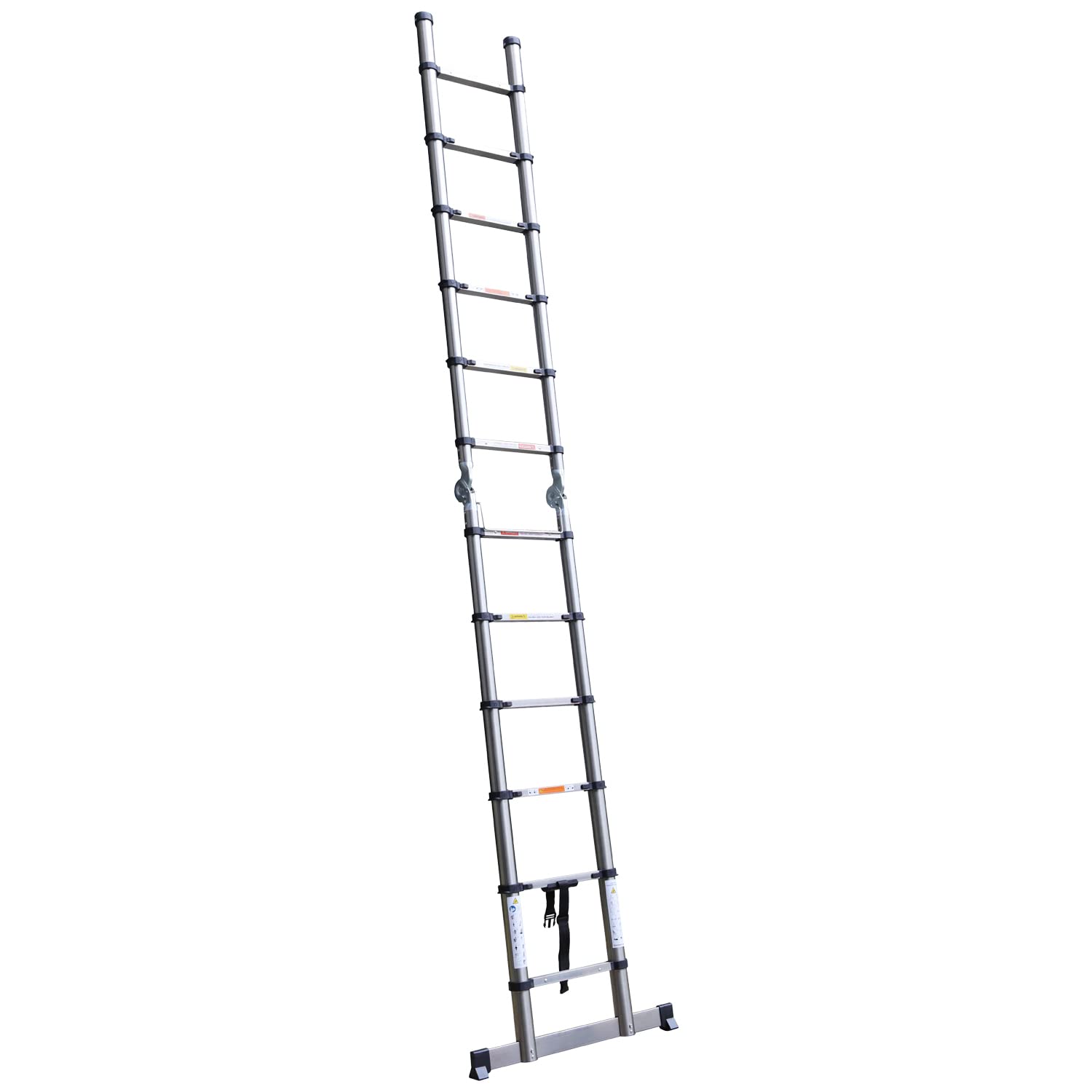 3,8M(1,9+1,9M) Teleskopleiter Klappleiter Anlegeleiter Schiebeleiter Mehrzweck-Leiter Teleskop-Design Ausziehbare Tragbar Klappbar Leiter EN131 150kg Belastbarkeit