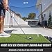 GoSports 10 ft x 7 ft Golf Practice Hitting Net - Personal Driving Range for Indoor or Outdoor Use - Black
