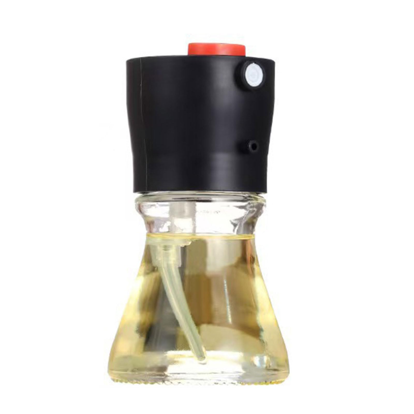 YWLUUOO Multipurpose 2 in 1 Glass Oil Dispenser with Accurate Pour Measurement Pourer and Elegant Kitchens Storage Design Leak Proof Oil Sprays and Bottle