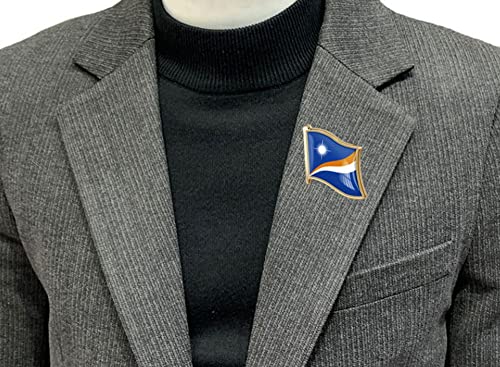 Image of vmcoatdu Country Flag Pin Badge International Travel Brooch Metal Alloy Souvenir Pin for Hat Clothes Backpack