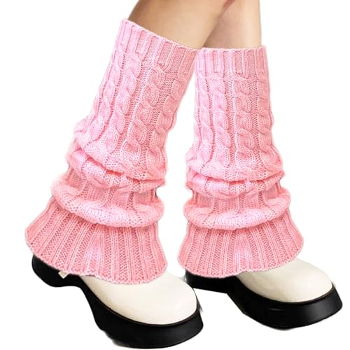 Lopsity Leg Warmers for Women Knitted Ribbed Stirrup...