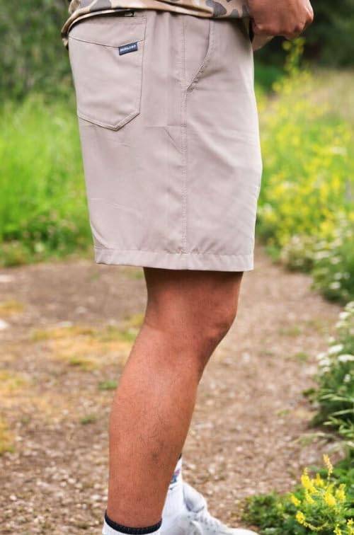 Burlebo Classic Deer Camo Everyday Shorts - Grey Pocket3