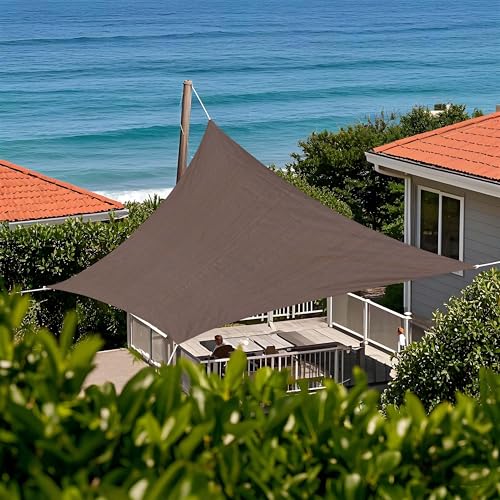 Tronssien Rectangle 12'x16' Sun Shade Sail,95% UV Blockage Canopy Awning for Outdoor Patio and...
