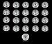 20 Small Clear Round Rubber Feet - .250 H X .671 D - Made in USA - Food Safe Cutting Boards Electronics Crafts #