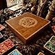 Hunmor 2-in-1-DND-Würfeltablett, Würfelbox Dice Box DND Würfelbrett 19x19cm Würfelunterlage Bambus mit Würfelteller Würfelschale und Vorratsbehälter ideal für Dungeon and Dragon (D&D)