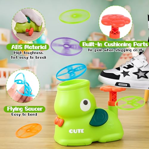 Muyohix Outdoor Spiele für Kinder Outdoor Spielzeug ab 3 4 5 6 7 8 Jahre Junge Mädchen, Fliegende Untertassen Launcher Spiel-Zeug, Propeller Spielzeug Kinder ab 3-10 Jahre, Geschenke für Kind-er
